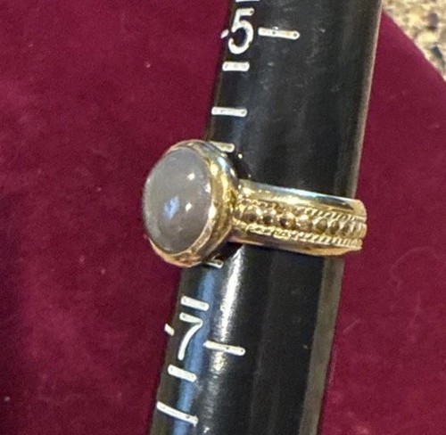 Anello Anna Beck in argento sterling 925 misura 6 pietra opalescente - Foto 10 di 14