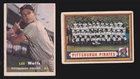 2 PIRATES LOT 1957 TOPPS #161 TEAM PHOTO - roberto clemente #52 LEE WALLS