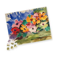 PimsArt Spring Garden Flower Bouquet Jigsaw Puzzle From Original Painting 252Pcs