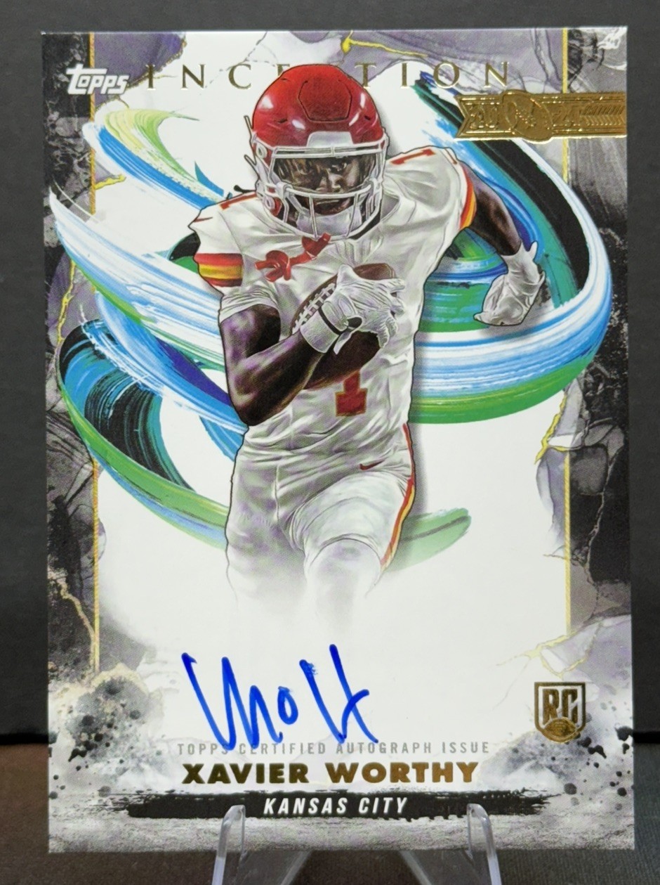 2024 Topps Inception Xavier Worthy AUTO Autograph RC Rookie Card #RA-XW (CL6)