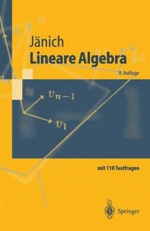 Lineare Algebra (Springer-Lehrbuch) von Jänich, Klaus | Buch | Zustand sehr gut