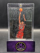 1998-99 Skybox Metal Universe PJ Brown Auto In Person On Card Miami Heat