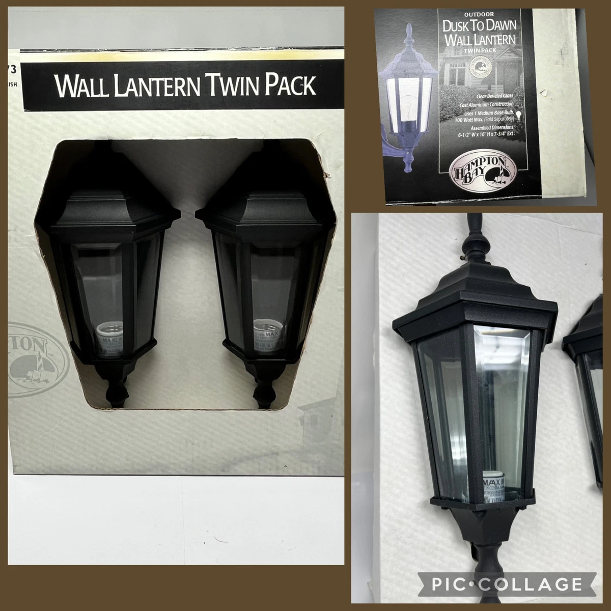 Hampton Bay Lantern Outdoor Lighting for sale | eBay