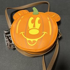 Bolso Bandolera Disney Loungefly Mickey Pumpkin Brilla en la Oscuridad Halloween