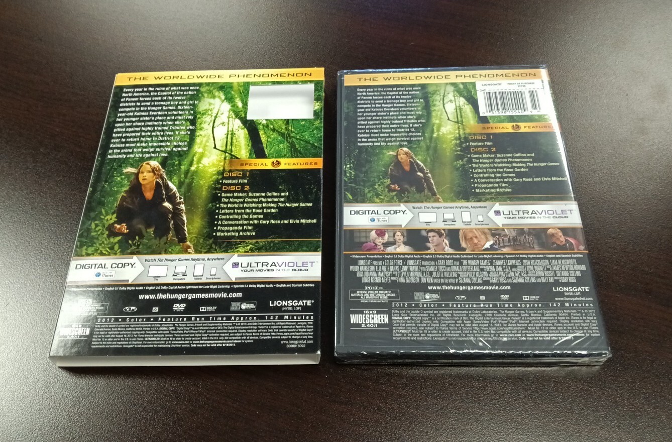 The Hunger Games (DVD, 2012, 2Disc Set) Brand New Sealed Fast Shipping
