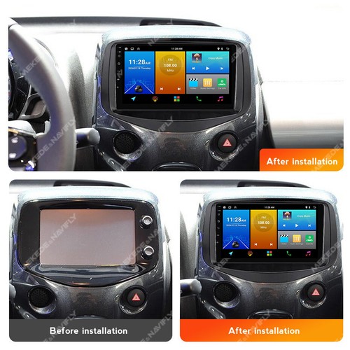 9"Android 13 Autoradio GPS Nav Carplay DABFor Toyota Aygo Peugeot 108 Citroen C1 - Picture 2 of 12