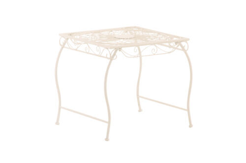 Klapptisch Aus Holz & Metall – 45 X 45 X 50 Cm, Faltbar, Wetterfest, Ideal Für Camping, Balkon & Picknick