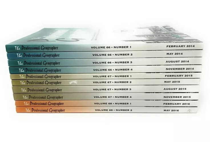 Lot Of 10 Professional Geographer Journals (20142016) eBay