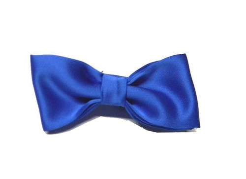 Papillon uomo blu royal poli made in italy cravatta farfalla varie misu bow-tie - Foto 4 di 7
