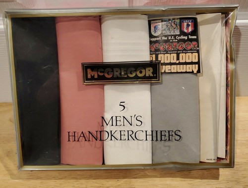 Vintage Package of 4 McGregor Handkerchiefs Hankies - NEW from 1990's - Picture 1 of 9