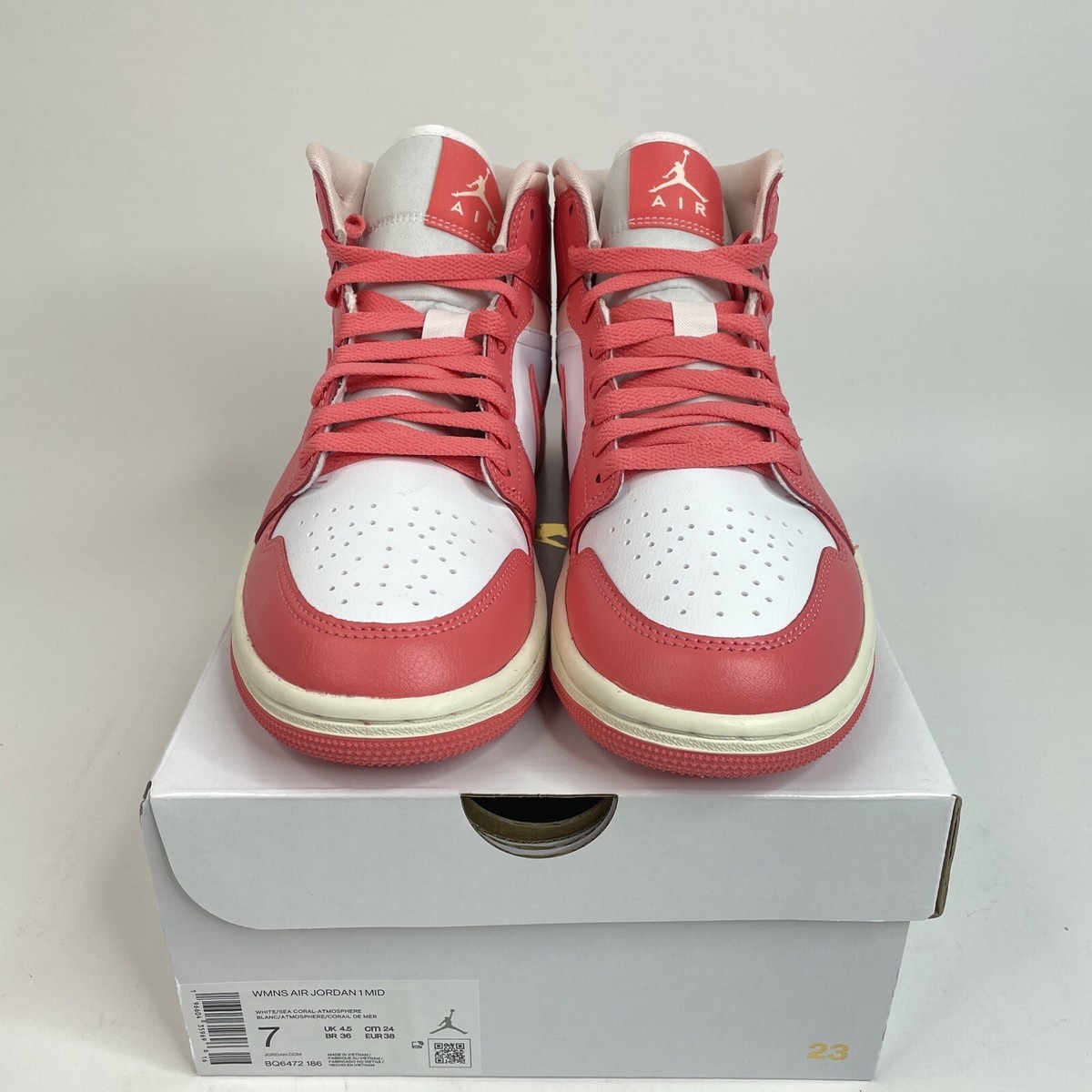 Nike Air Jordan 1 Mid Retro “Strawberries & Cream” BQ6472