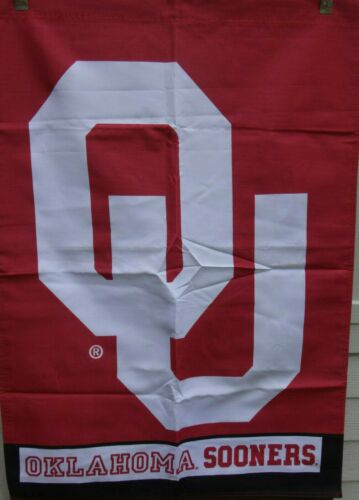 Oklahoma Sooners DOUBLE SIDED 28 x 40 BANNER ! FAST SHIPPING ! - Picture 1 of 1
