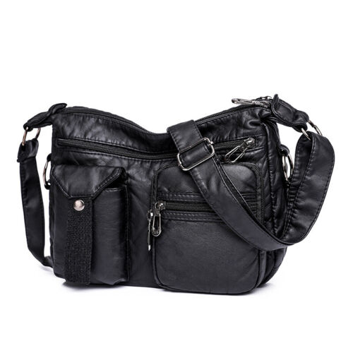 Hobo Crossbody Purse PU Leather Shoulder Bag Women Handbag Wallet Cell Phone Bag - 第 1/16 張圖片