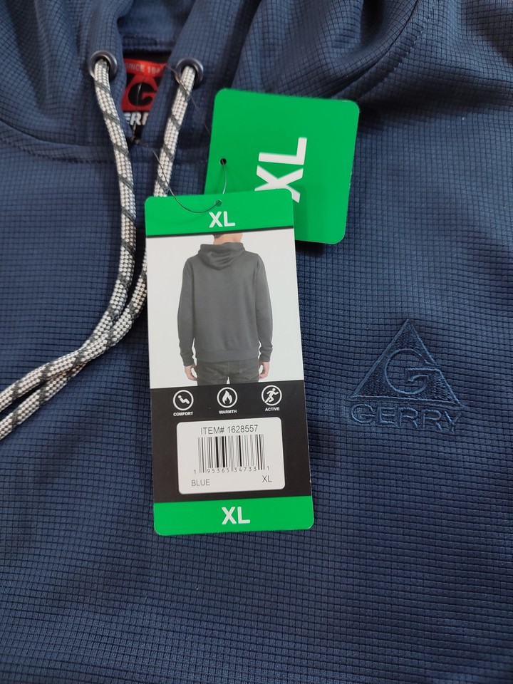 Gerry Men’s Stretch Midweight Performance Hoodie Hooded Sweatshirt