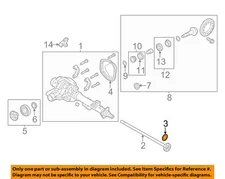 FORD OEM 08-22 Expedition Axle Housing-Axle Shaft O-Ring F81Z1001AA