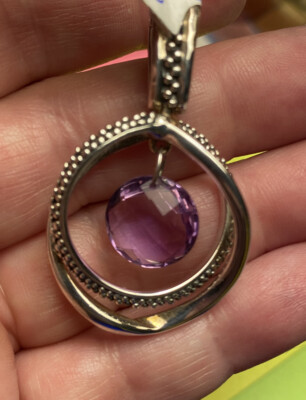 Beautiful Michael Dawkins Purple Amethyst Enhancer Pendant ***RETIRED***  New