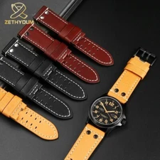 26mm Leather Watch Strap For Luminox 1879/1920/1921/1925/1927 Metal Accessories
