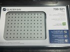 Glacier Bay Shower Head 8 In Large Wall Mount Single Rain Square Chrome With Arm