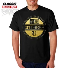 DETROIT NEW ERA STICKER CLOSEOUT T-SHIRT 313 Motor City Shirt Tee Parody NewEra