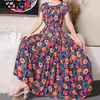 THHONE Vestidos Robe Maxi Long Dress Women Summer Indian Clothes Bohemian  Cotton | eBay