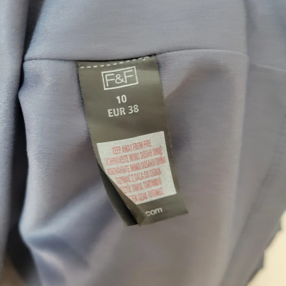 F&F Midi Skirt Size 10 Grey Pleated A Line Smart Work Office Boho Preppy Party - Image 4 of 4