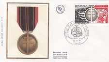 FRANCE 1974 FDC MEDAILLE DE LA RESISTANCE FRANCAISE YT 1821