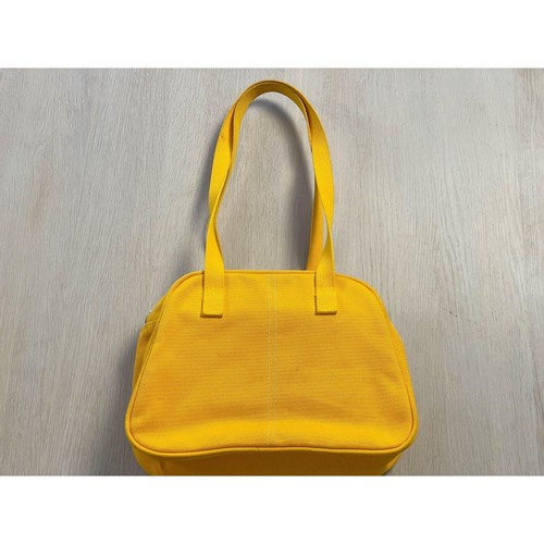 Bolso de Hombro MARIMEKKO Vintage de Lona, Amarillo Brillante Pequeño Bolso de Mano - Imagen 8 de 10