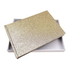Glitter DIY Wedding Guest Book Presentation  Anniversary Christening Baby Shower