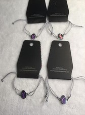 Kids 4pc Bunny Embossed Slide Knot Bracelet Set Paparazzi New  B  