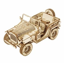 Hands Craft 3D Puzzle Scale Jeep Model Army Field Car, Stem Puzzles 369 pcs