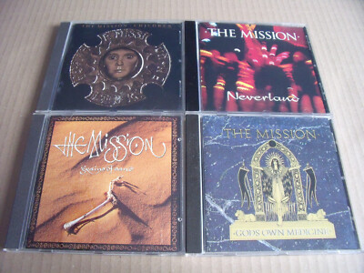 4 x The Mission - Children + Neverland + Gods Own Medicine + Grains Of Sand