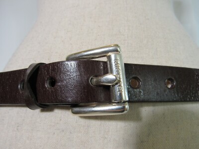 Michael Kors Brown Leather Studded Belt Size M | eBay display picture 1