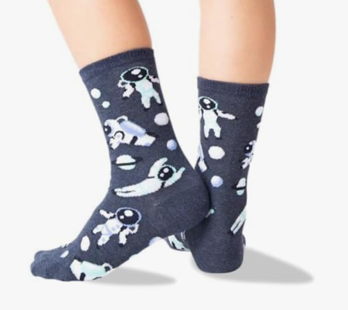 HotSox Kid's Astronaut Crew Socks- S/M