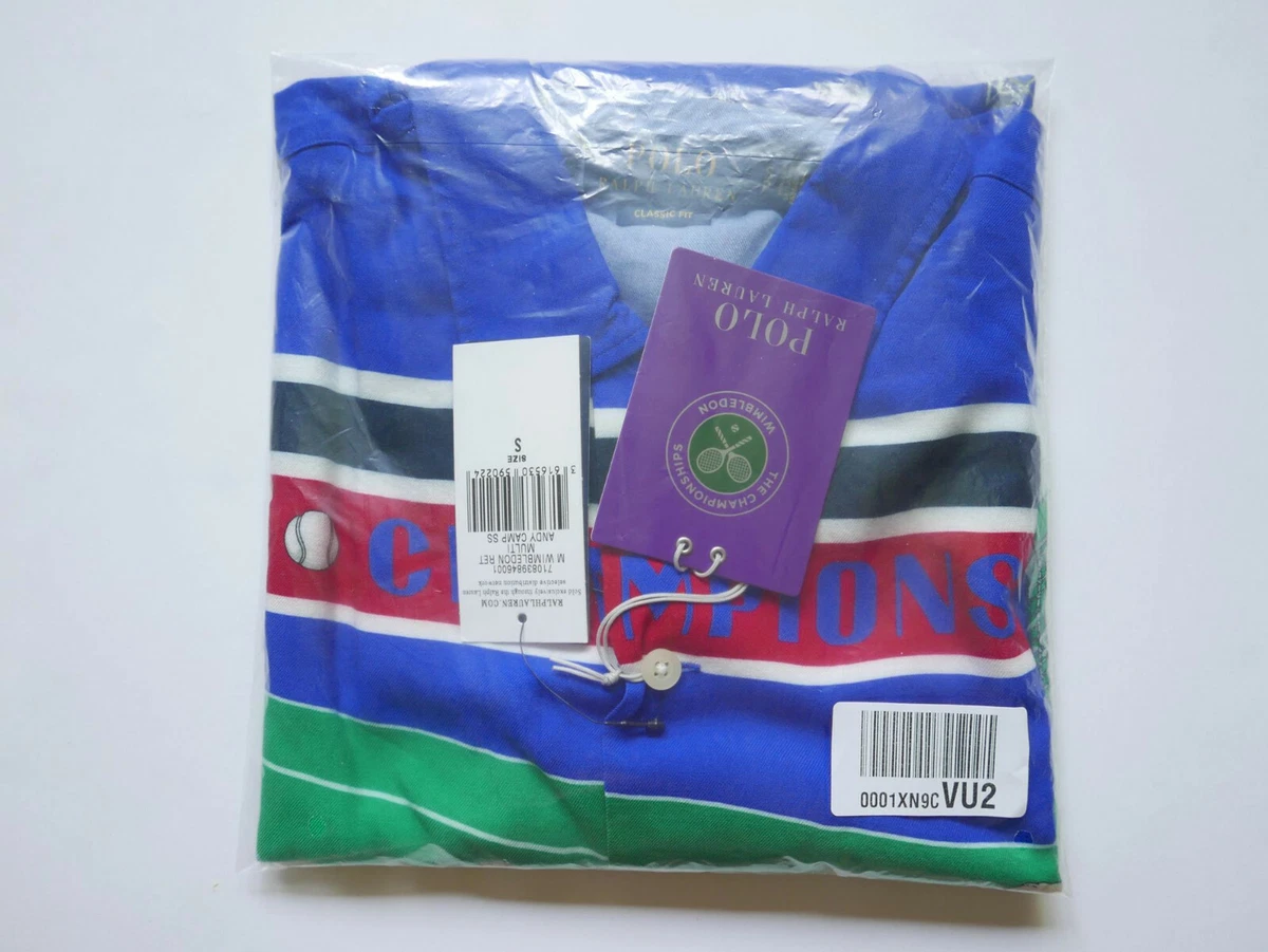 Wimbledon classic fit twill camp shirt Outlet