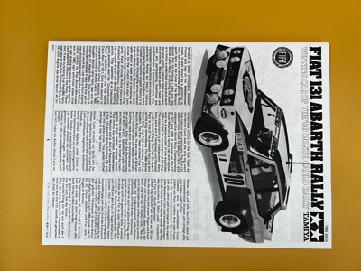 TAMIYA 1/20 FIAT 131 ABARTH RALLY Item20013 from Japan | eBay