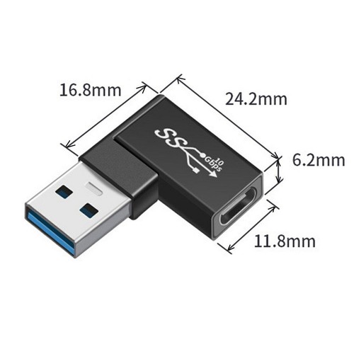 CY 3pcs/lot USB 3.1 Type C Male Female to USB3.0 Type A OTG Data 10Gbps Adapter - Picture 8 of 10