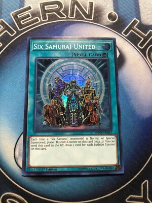 SIX SAMURAI UNITED *** 1ST EDITION SUPER RARE SPWA-EN013 YUGIOH