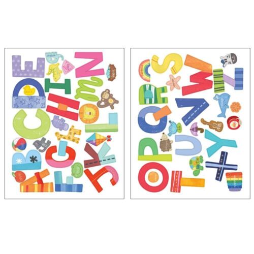 Wallies Wall Decals, Alphabet Fun Wall Stickers, Includes 26 Letters - Picture 1 of 4