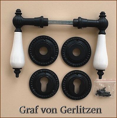 Geschenknet Antik Eisen Tür Griffe Türgriffe Rosetten BB Türbeschlag Klinke R12E