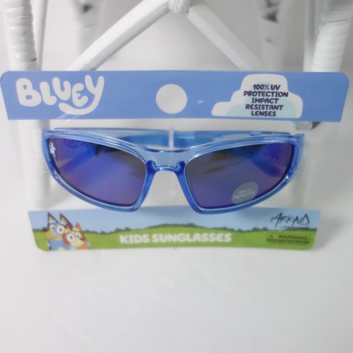 Bluey Boys Girls Kids Sunglasses 100% UV Blue Sporty Style - Picture 10 of 10