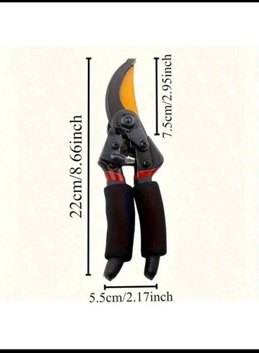 8.5" Titanium Bypass Pruning Shears – Professional Heavy-Duty Garden Tool - Picture 4 of 11