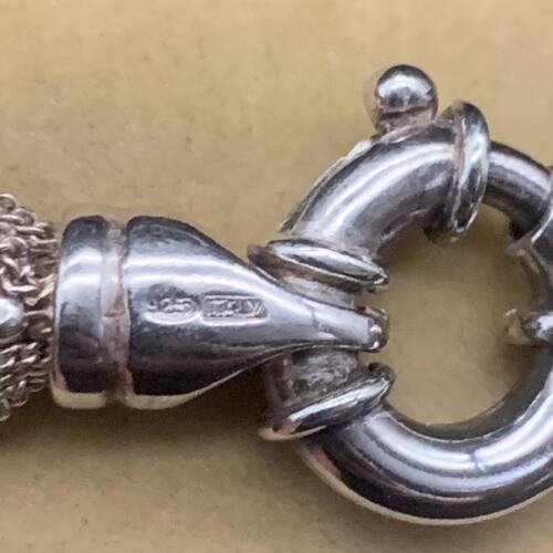 Vintage 925 Italy Sterling Silver Multi-Strand Necklace & Bracelet Luxury Set - Picture 8 of 22