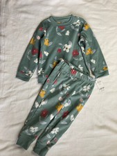 Carters girls floral fleece pajama set NWT Size 4 T