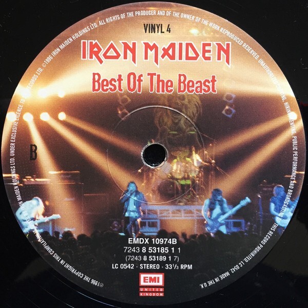 Iron Maiden / Best Of The Beast 1996 UK 4LP BOX EMI United