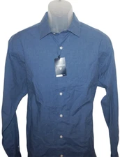 Daniel Cremieux L/S Shirt XL Heather Blue 100% Cotton Lightweight NWT (DC553)