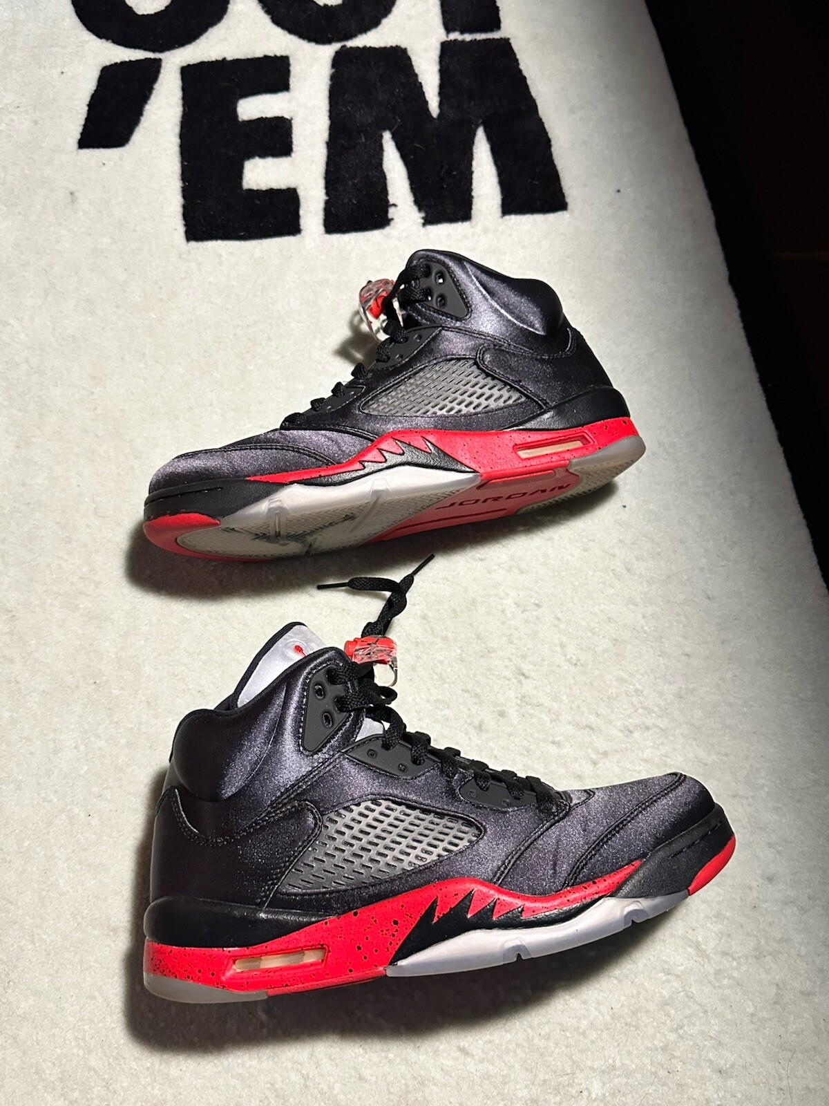 Air Jordan 5 Satin Bred 2018 Size 9 CHECK PICS All Original Box eBay
