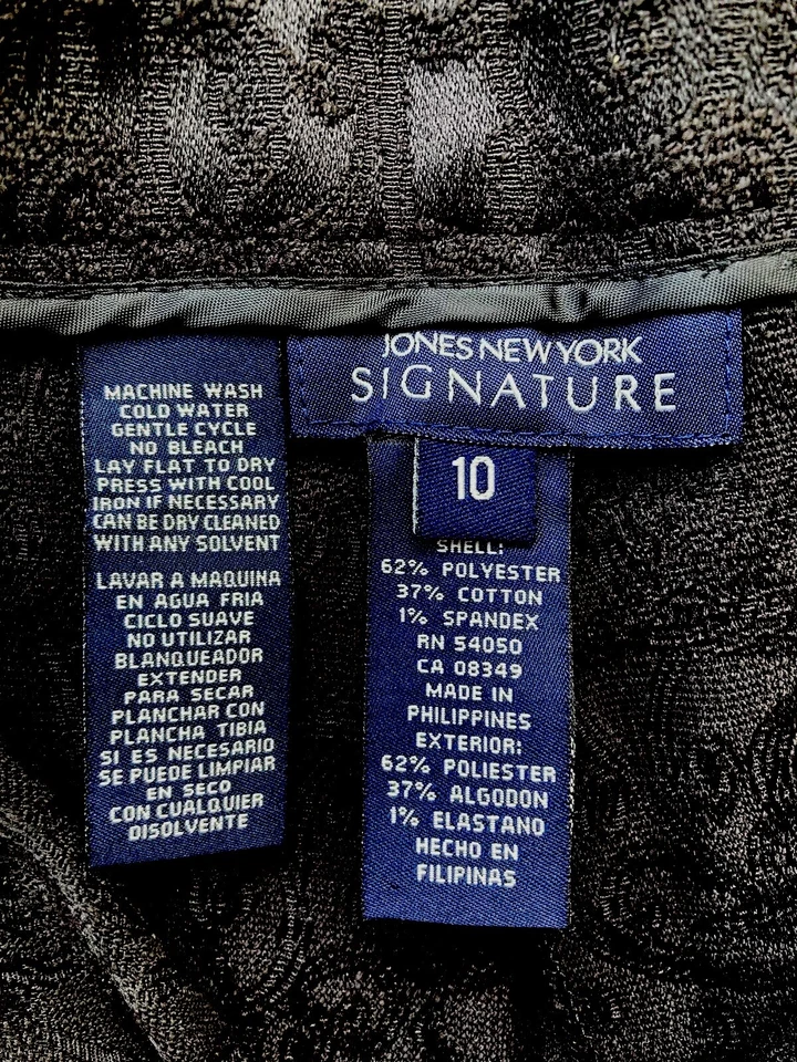 Calça feminina preta tamanho 10 - Imagem 3 de 4