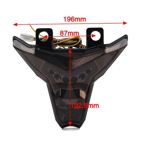 Luz trasera LED integrada intermitente para Kawasaki Z1000 2014-22 NinjaZX10R roja - Imagen 11 de 15