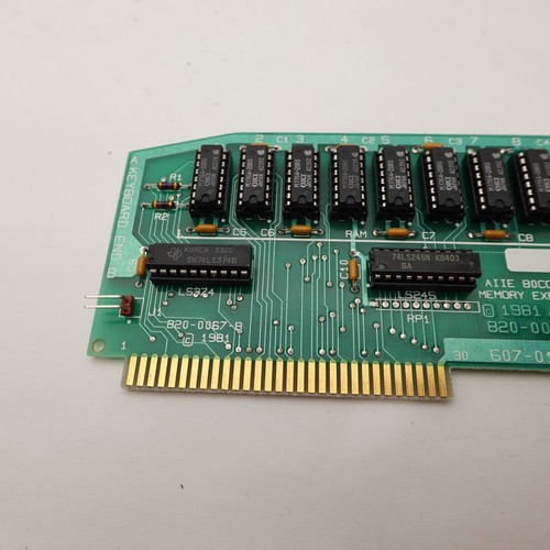 Vintage 1981 Apple Computer Memory Expansion 820-0067-B 607-0103-E Board - Picture 5 of 7