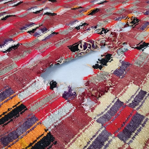 Monumental Vintage Moroccan Wool Rug Hand-Knotted Berber Masterpiece 12x6 Carpet - Picture 18 of 22